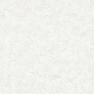 Cale White Stucco Paintable Wallpaper by Brewster Home Fashions
