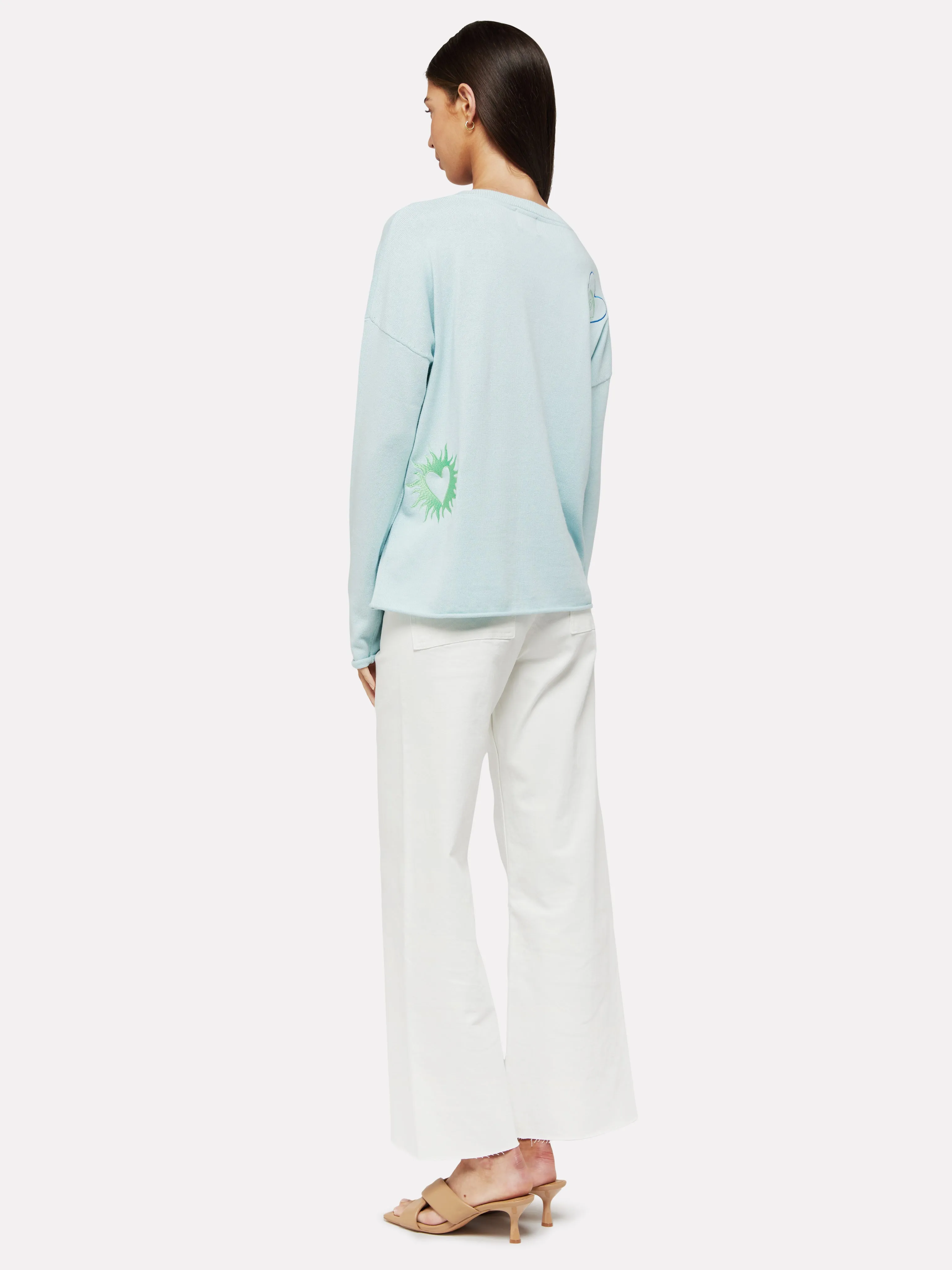 Darlene Embroidered Slogan Knit
